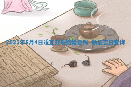 2025年6月4日适宜办理结婚证吗,领证吉日查询
