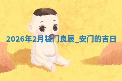2026年2月装门良辰_安门的吉日